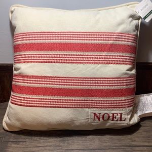 New with tags Christmas NOEL pillow